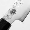 Hajimaru Ginsan Nashiji Kiritsuke Petty 125mm - Ebony