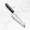 Hatsukokoro Hikari SLD Damascus Kurozome Bunka 170mm - Ebony