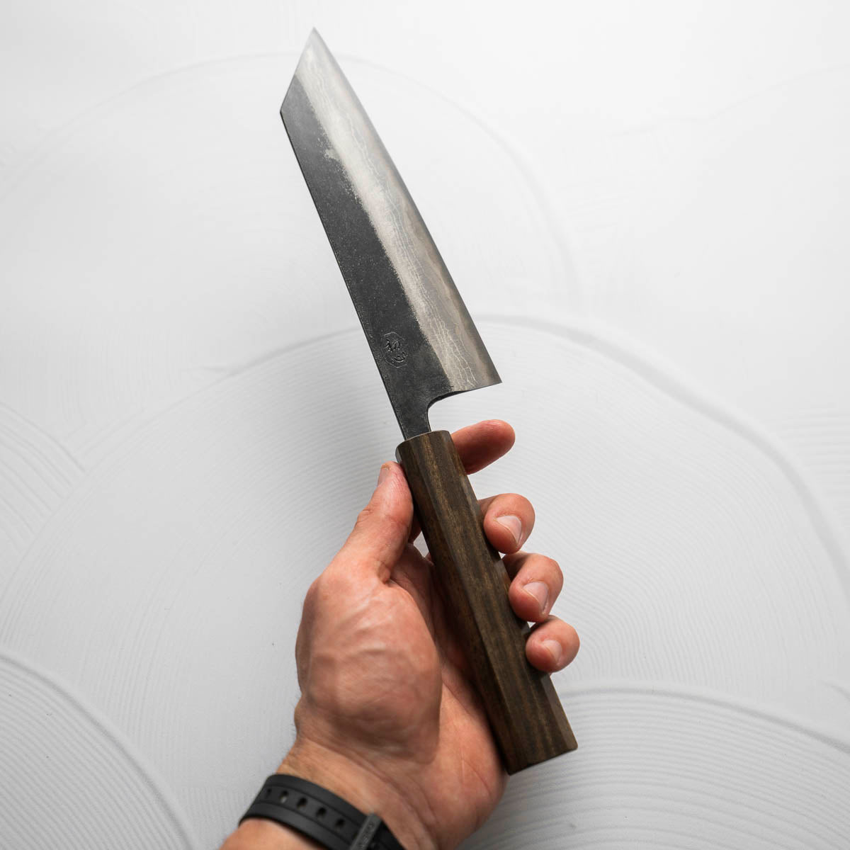 Hatsukokoro Kumokage Blue 2 Kurouchi Damascus Bunka 180mm