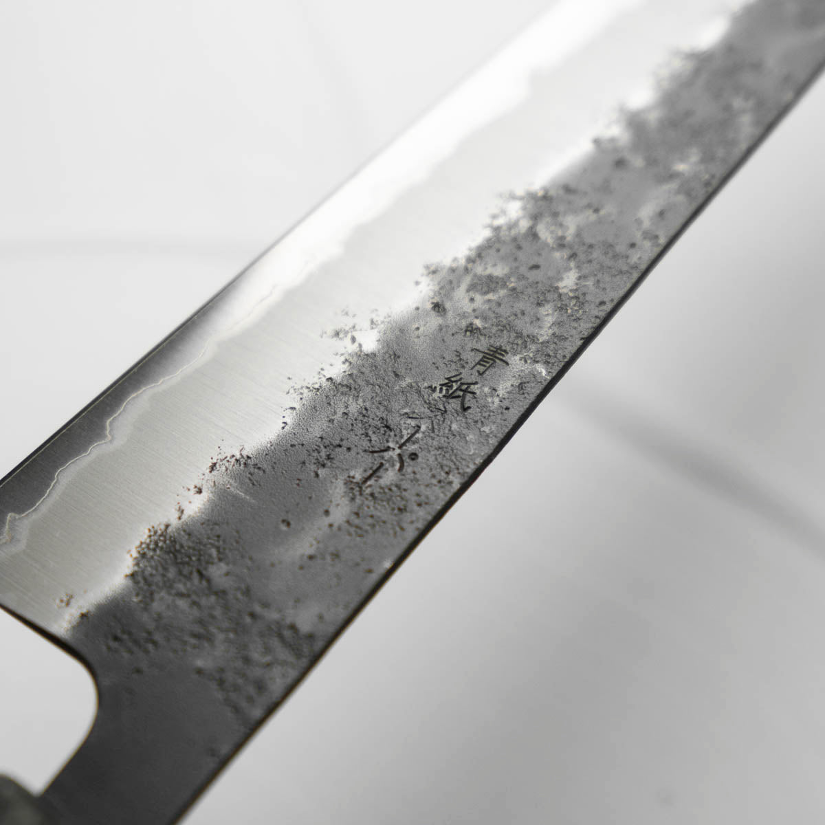 Tsunehisa Kurouchi Blue Super Nashiji Gyuto 240mm - Maple