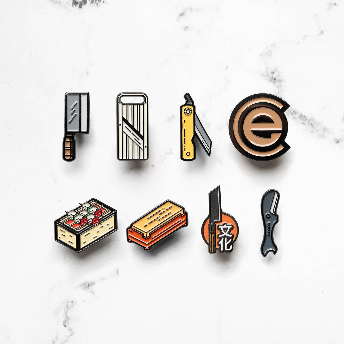 Enamel Pins - 8 Set