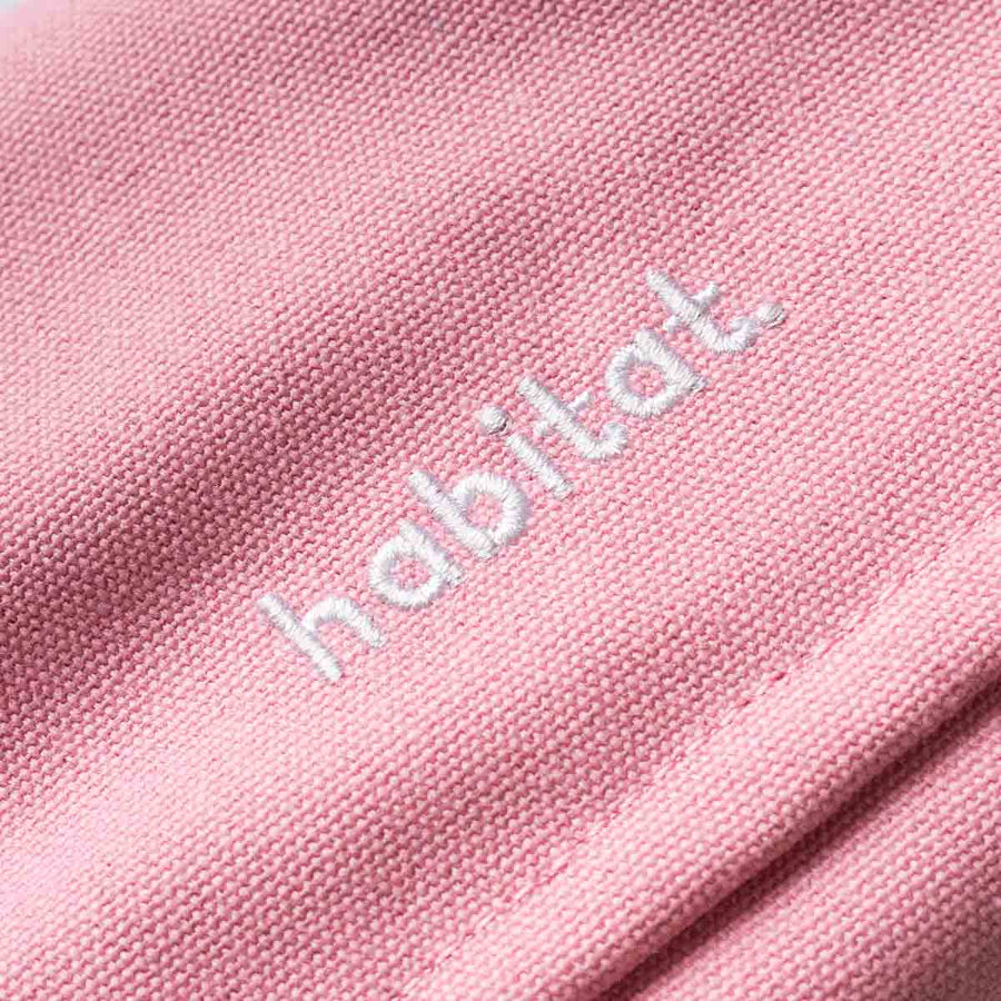 Habitat Canvas Knife Roll - 6 Slot - Pastel Pink