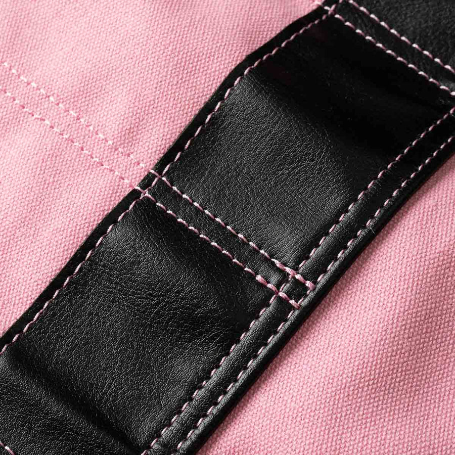 Habitat Canvas Knife Roll - 6 Slot - Pastel Pink