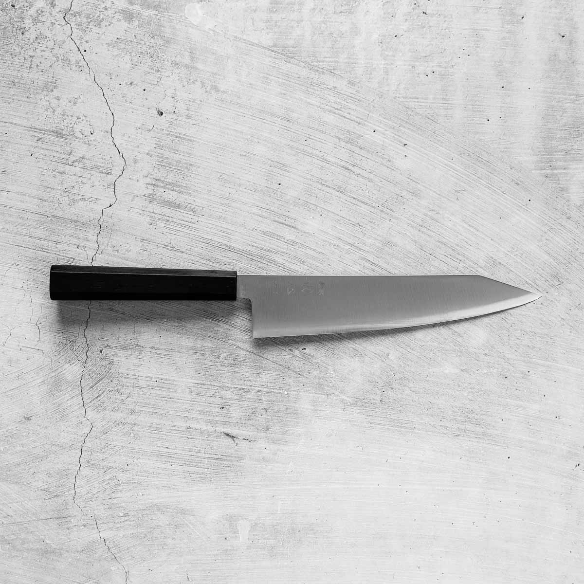 Hatsukokoro Hayabusa SG2 Kiritsuke 210mm - Mono Ebony