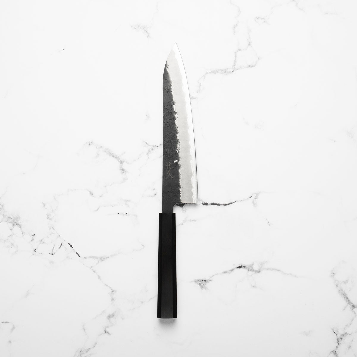 Tsunehisa Kurouchi Blue Super Nashiji Gyuto 210mm - Ebony