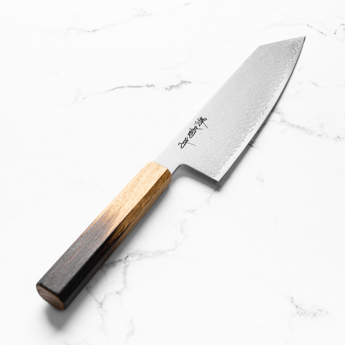 Sakai Kikumori OHS SG2 Damascus Extra Tall Kiritsuke Gyuto 210mm - Burnt Oak