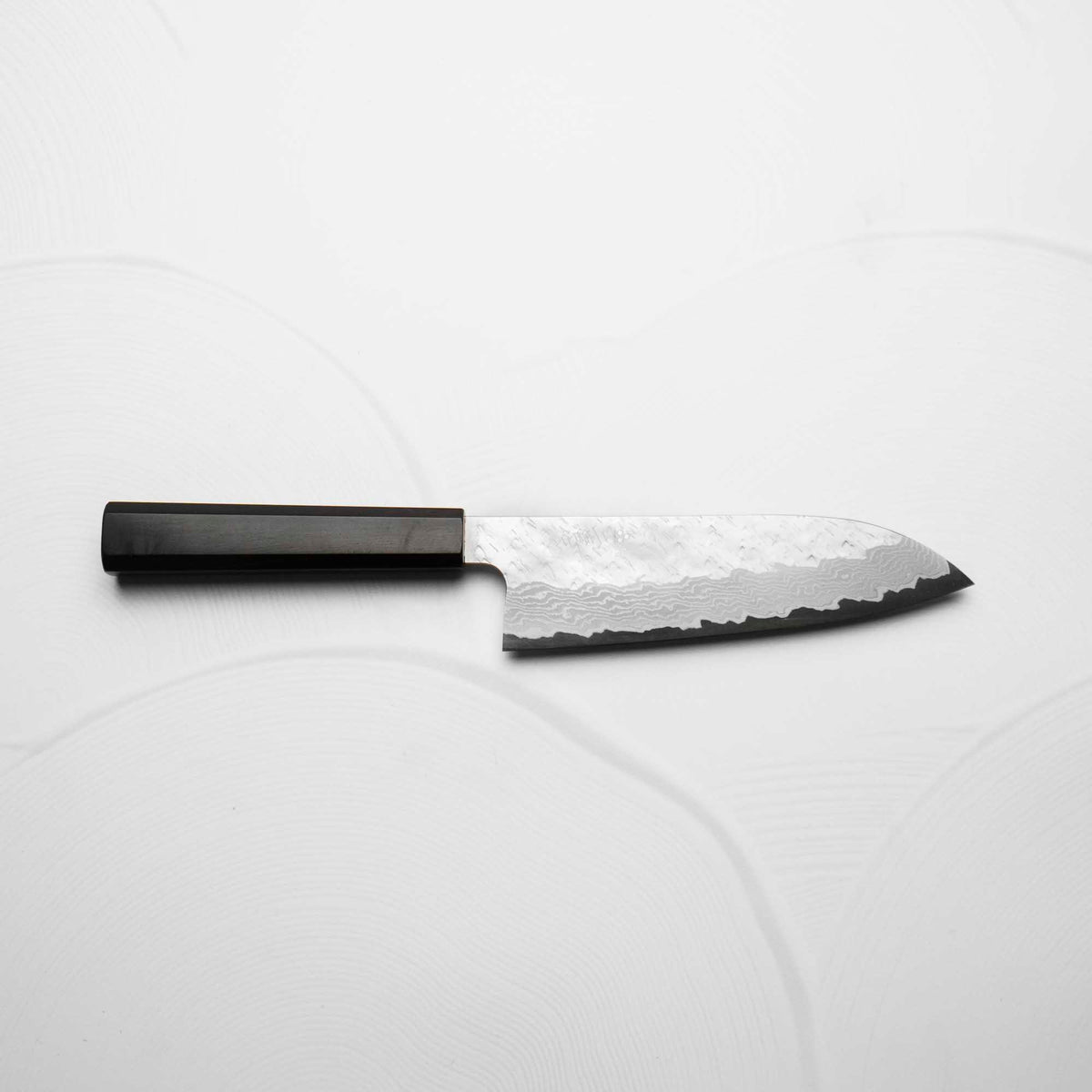 Nigara Hamono VG10 Tsuchime Damascus Santoku 180mm