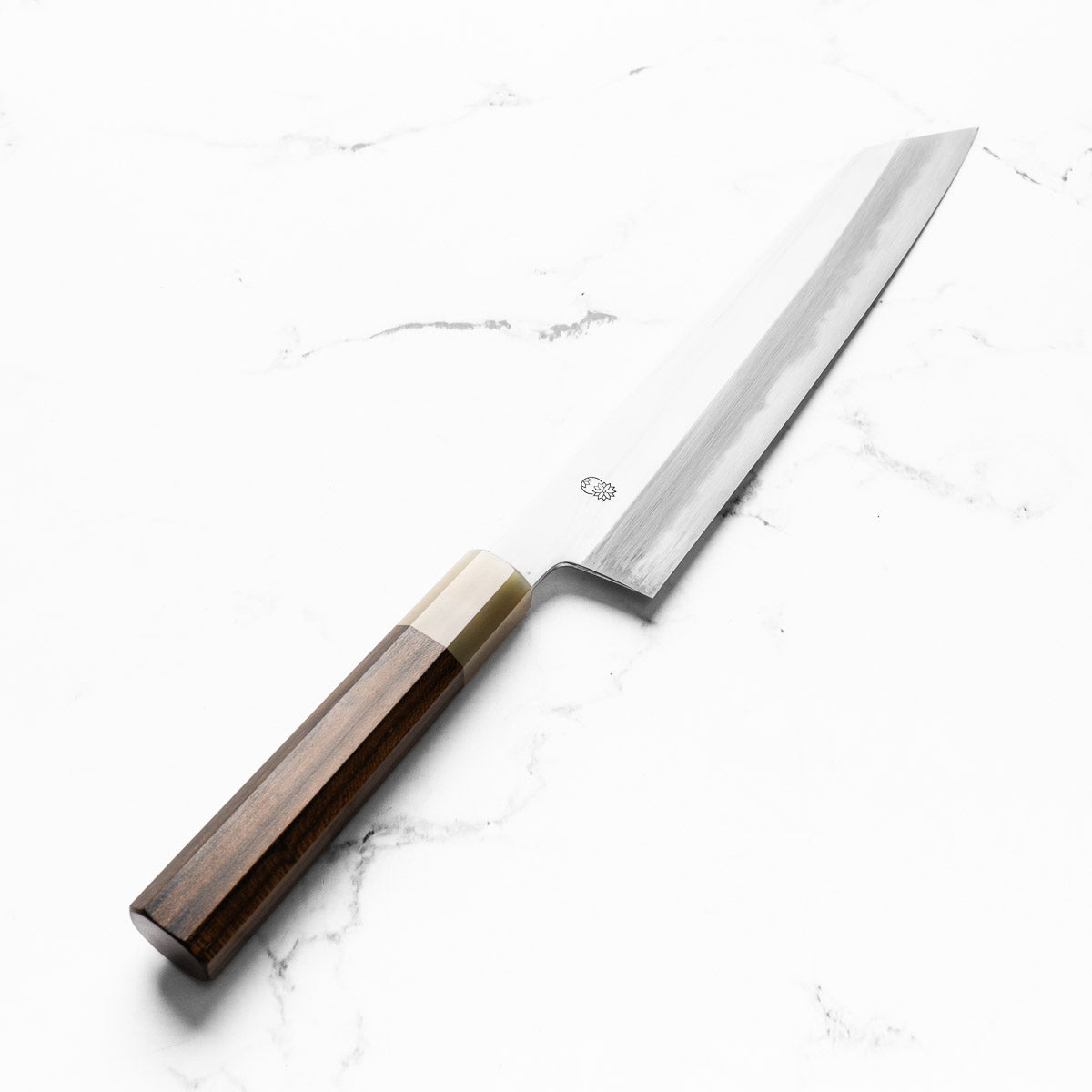 Sakai Kikumori "Choyo" Blue 1 Kiritsuke Gyuto 240mm - Persimmon