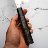 Kawamura White 1 SS Clad Tsuchime Gyuto 210mm - Dark Maple