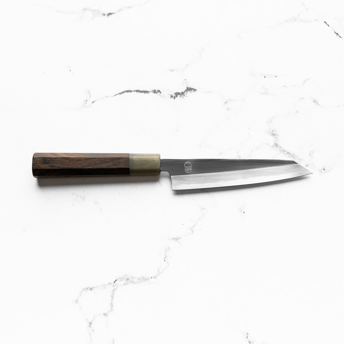 Sakai Kikumori "Choyo" Blue 1 Kiritsuke Petty 135mm - Persimmon