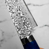 Takeshi Saji R2/SG2 Damascus Sakimaru Sujihiki 240mm Blue Acrylic