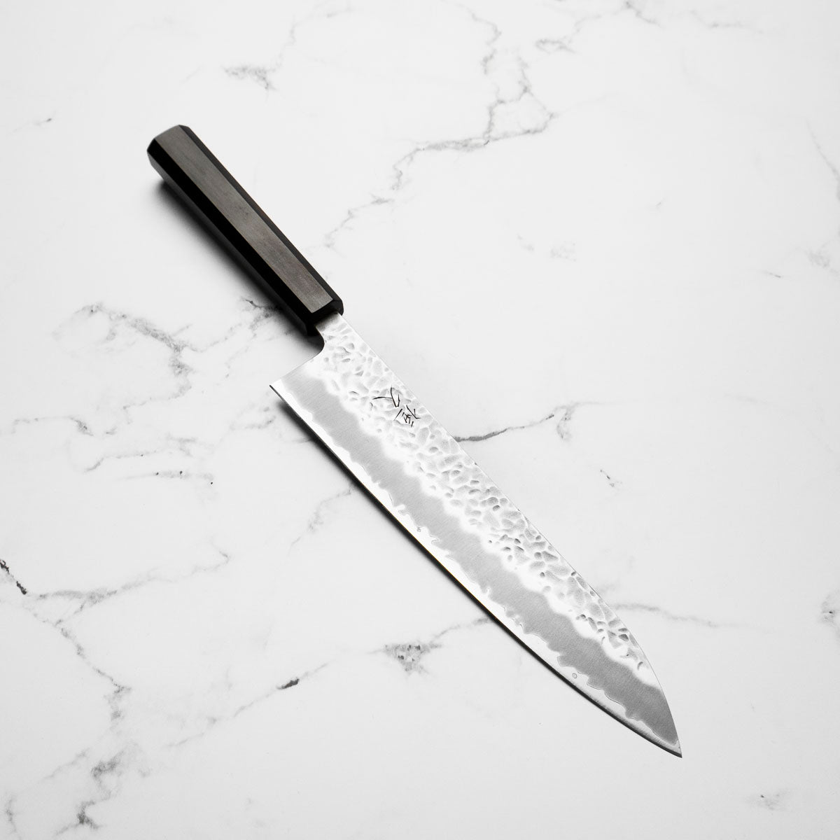 Tsunehisa White 2 SS Clad Tsuchime Gyuto 240mm - Ebony