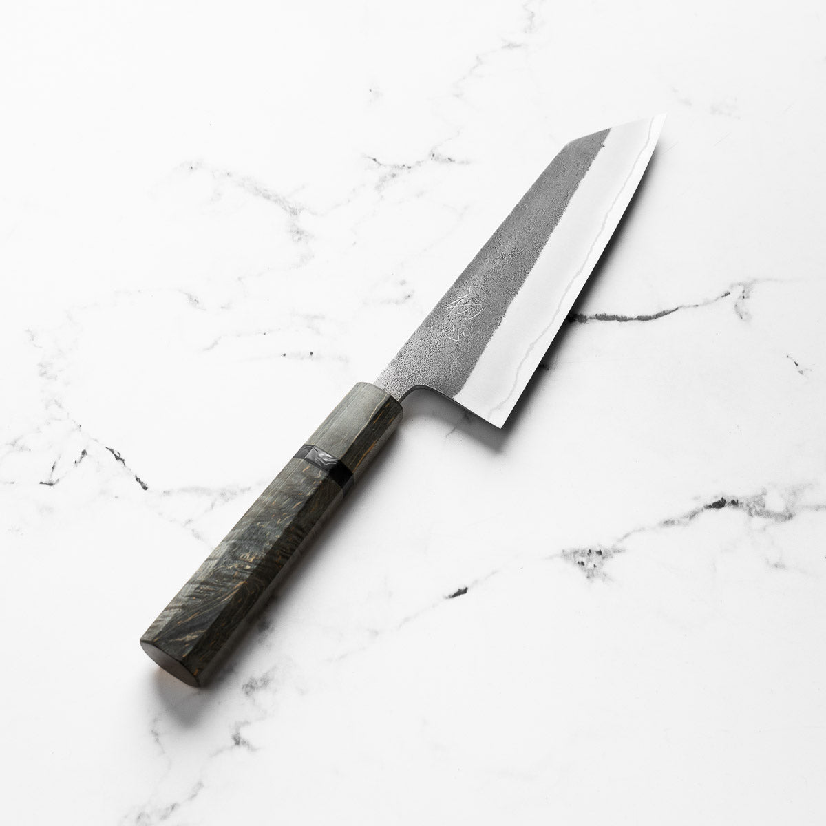 Yoshikane (Hatsukokoro) White 2 Nashiji Bunka 165mm - Dark Maple
