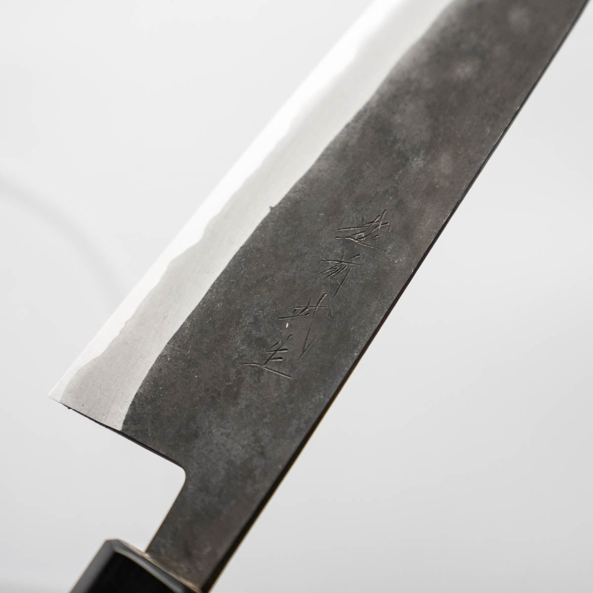 Shiro Kamo Blue Super SS Clad Kurouchi Bunka 165mm
