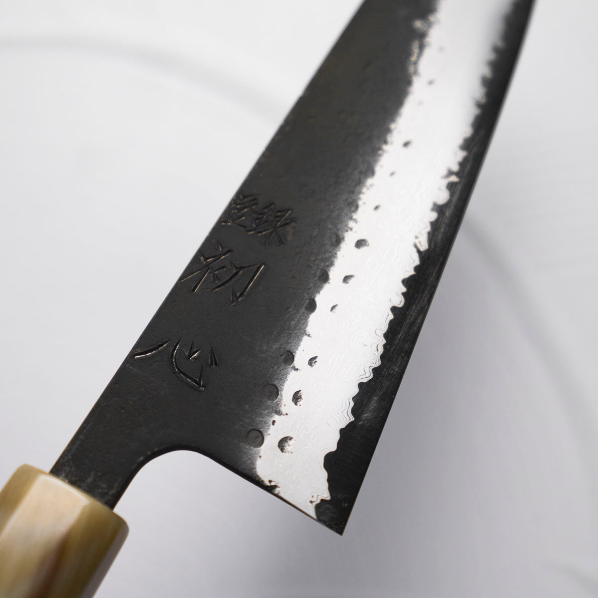 Hatsukokoro Shinkiro Blue Super Damascus Kurouchi Bunka 165 - Double Blonde