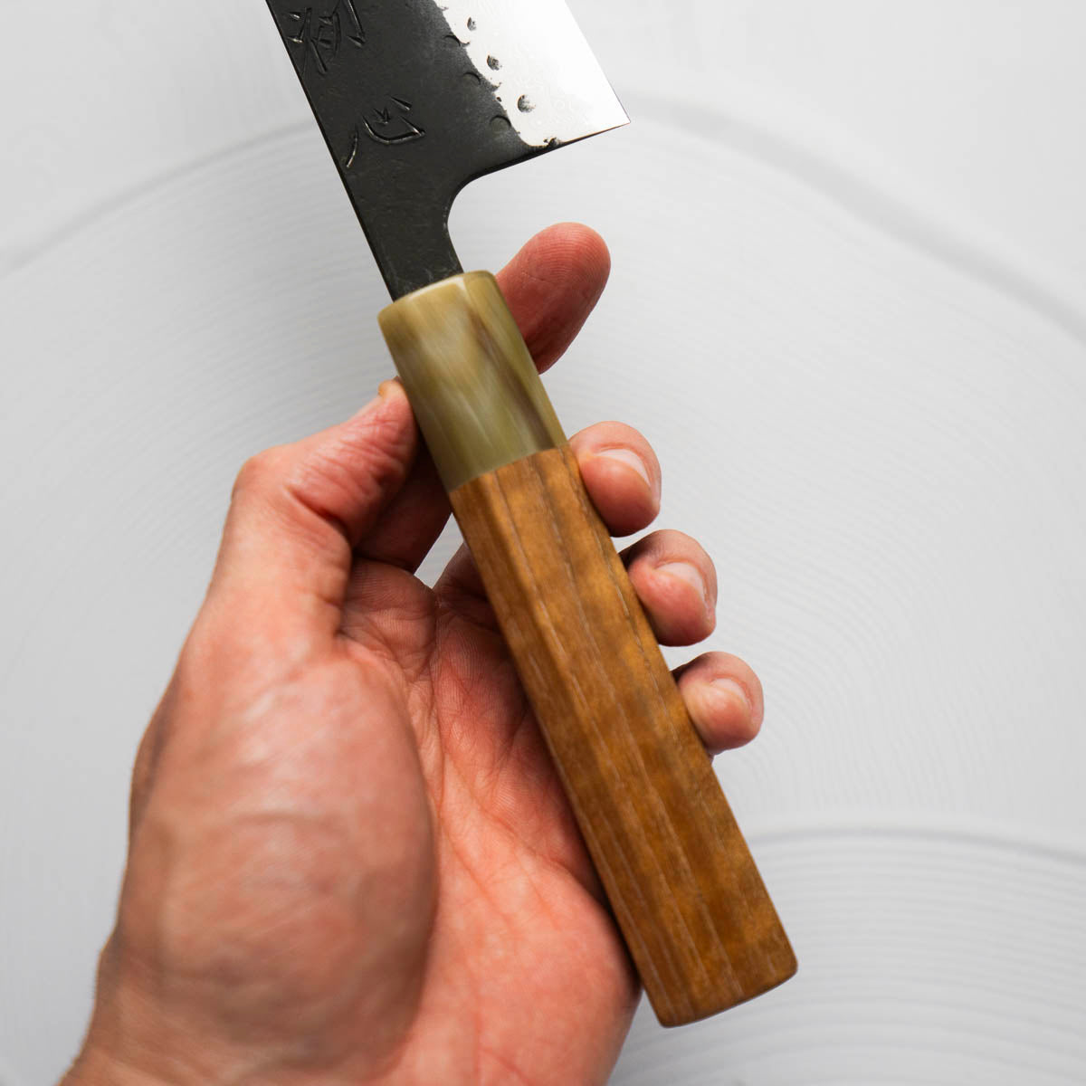 Hatsukokoro Shinkiro Blue Super Damascus Kurouchi Bunka 165 - Double Blonde