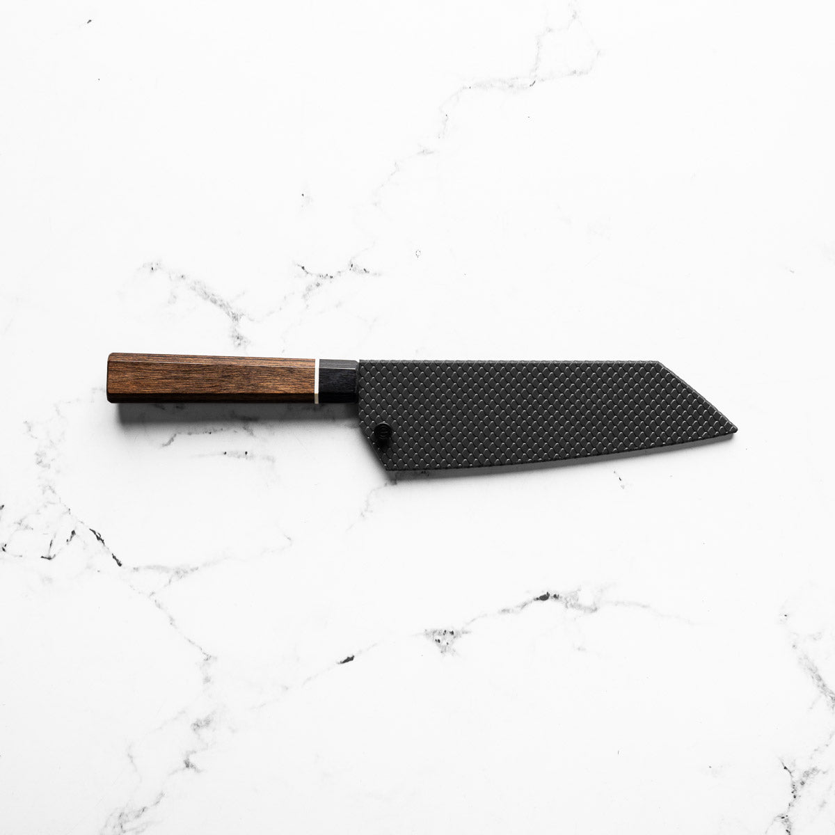 Senzo Black Bunka 165mm - Fitted Saya - Scales