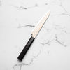 Hatsukokoro Hayabusa Blue 2 Rainbow Damascus Petty 150mm - Ebony