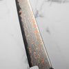 Hatsukokoro Hayabusa Blue 2 Rainbow Damascus Petty 150mm - Ebony