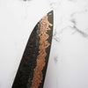 Hatsukokoro Yorokobi Kurouchi SLD Damascus Tsuchime Gyuto 210mm - Dark Maple