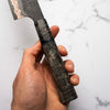 Hatsukokoro Yorokobi Kurouchi SLD Damascus Tsuchime Gyuto 210mm - Dark Maple