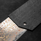 Seido VG10W Rainbow Damascus Bunka 165mm - Damascus Fitted Saya