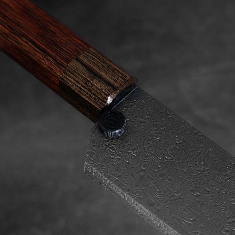 Seido VG10W Rainbow Damascus Petty 135mm - Damascus Fitted Saya