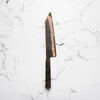 Hatsukokoro Yorokobi Kurouchi SLD Damascus Tsuchime Kiritsuke Gyuto 240mm - Dark Maple