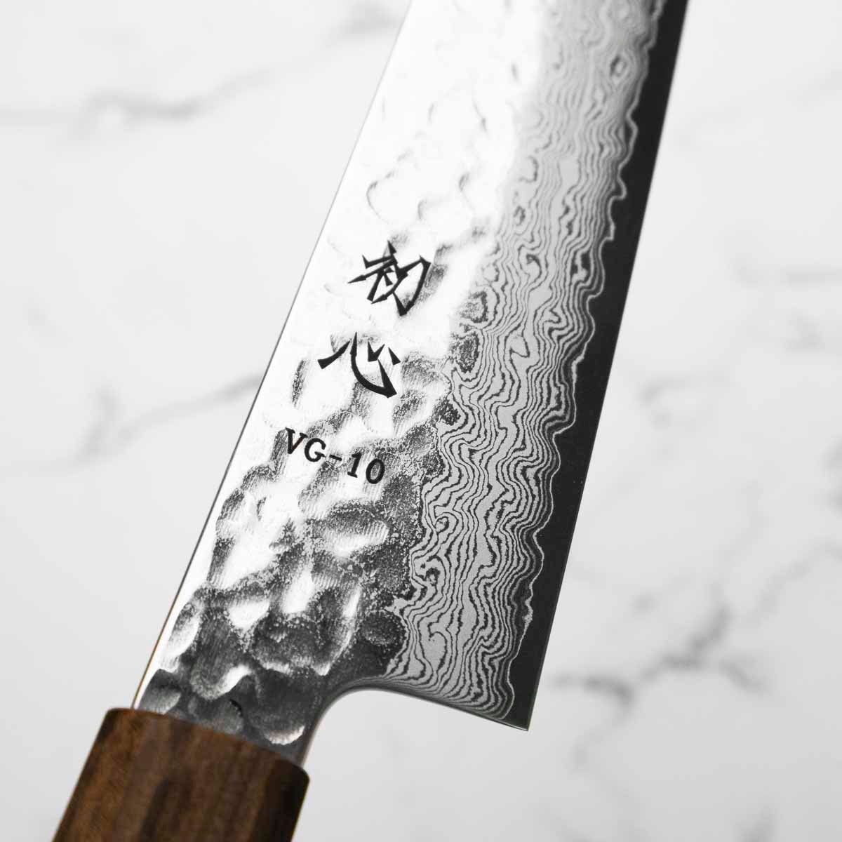 Hatsukokoro Hayabusa VG10 Damascus Tsuchime Sujihiki 270mm