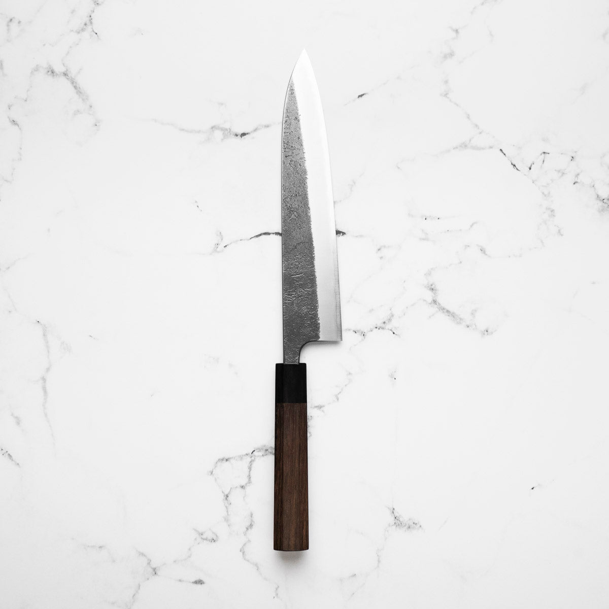 Wakui White 2 Stainless Clad Nashiji Gyuto 240mm