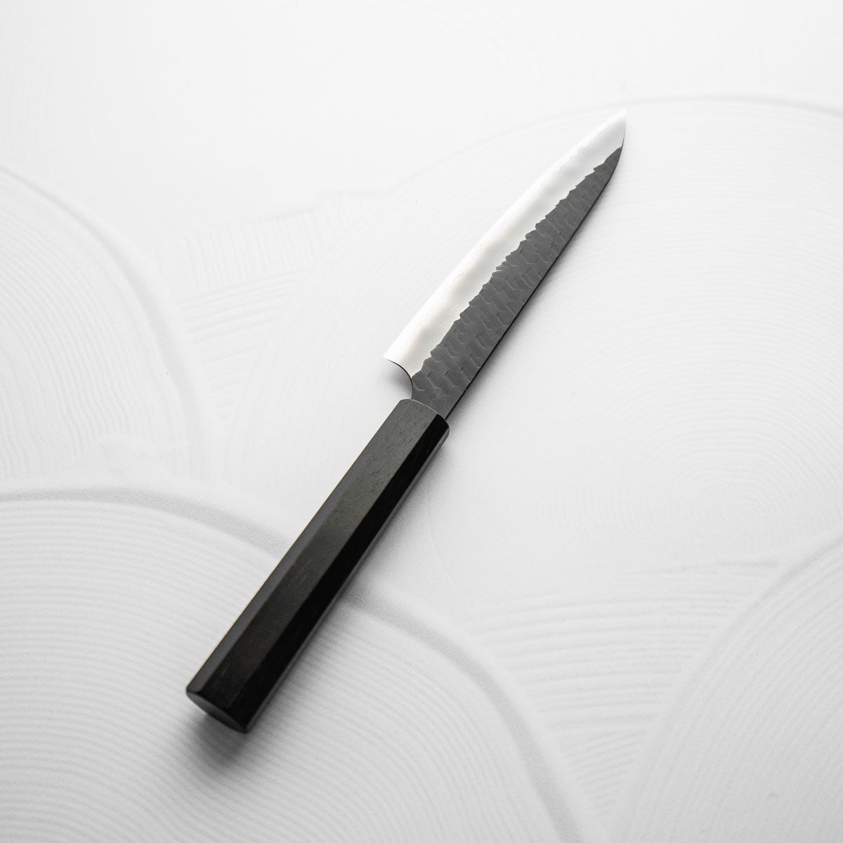 Nigara Hamono SG2 Kurouchi Tsuchime Petty 150mm - Ebony