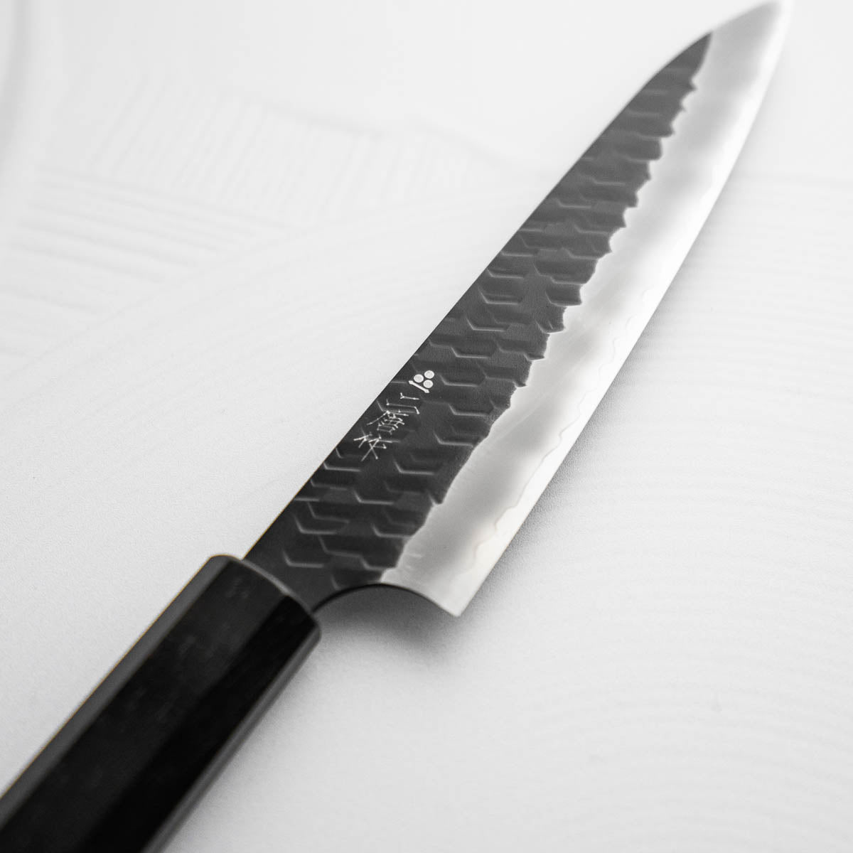Nigara Hamono SG2 Kurouchi Tsuchime Petty 150mm - Ebony