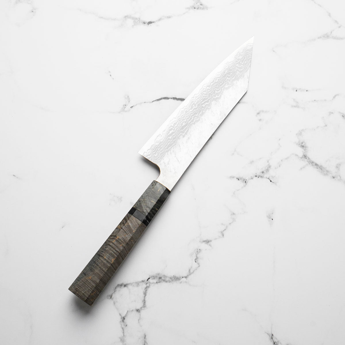 Nigara Hamono VG10 Tsuchime Damascus Bunka 165mm - Dark Maple