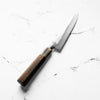 Sakai Kikumori "Choyo" Ginsan Petty 150mm - Persimmon