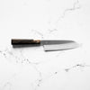Sakai Kikumori "Choyo" Ginsan Santoku 180mm - Persimmon