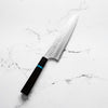 Yu Kurosaki AS Kokusen Ei Gyuto 210mm - Ebony Turquoise - angled view