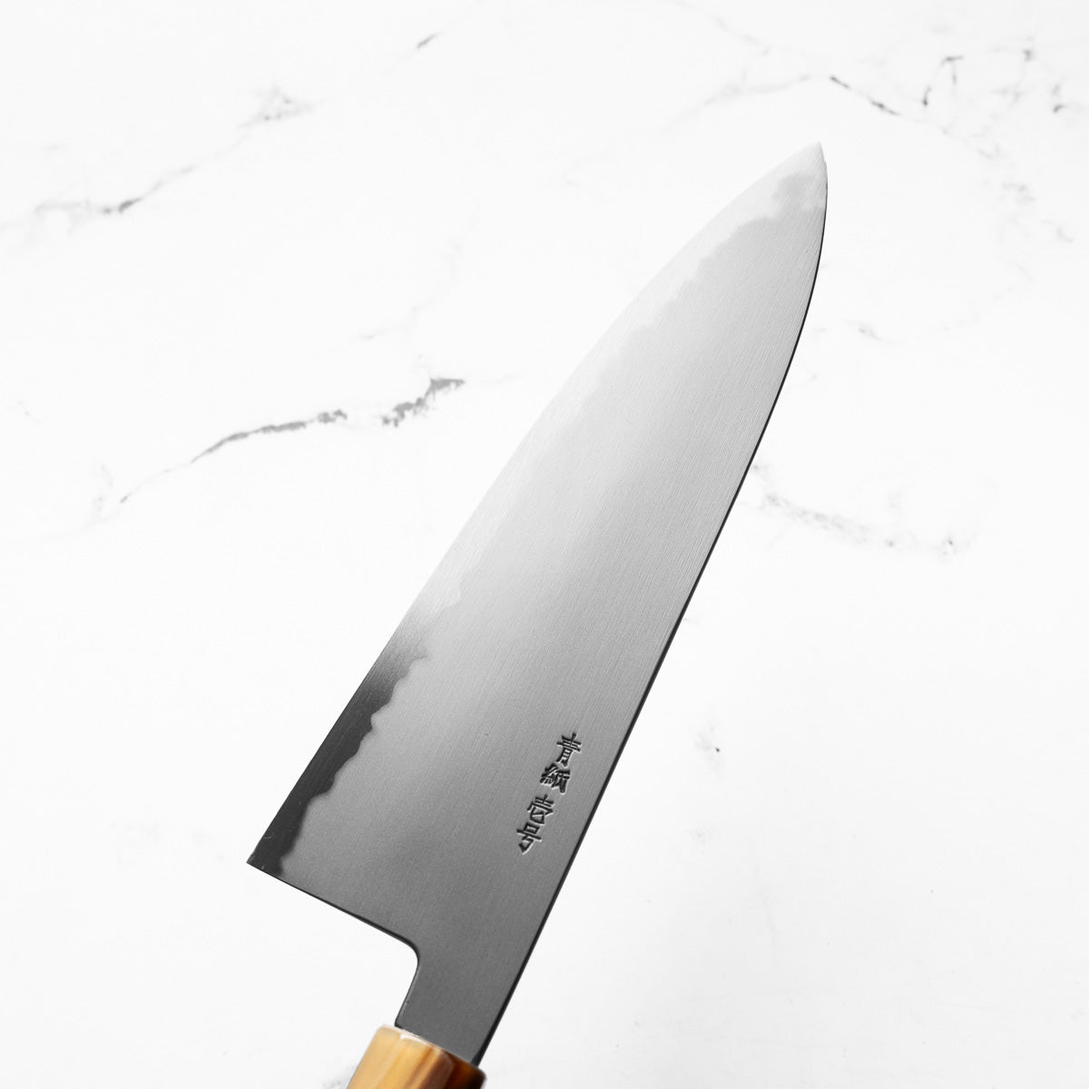 Y.Tanaka x Sakai Kikumori Extra Tall Blue 1 Gyuto 225mm - Siamese Rosewood & Blonde