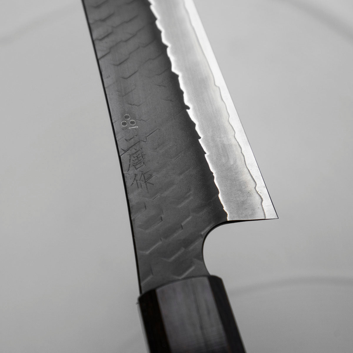 Nigara Hamono SG2 Kurouchi Tsuchime Sakimaru Sujihiki 270mm - Ebony