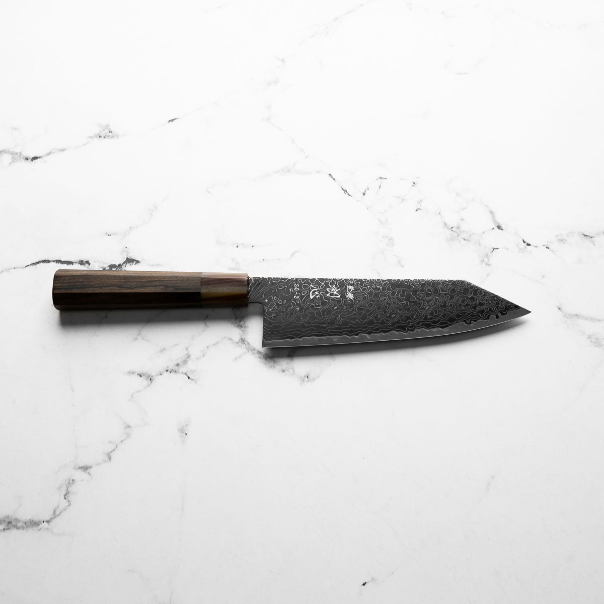 Hatsukokoro Ryuhyo Kurozome SG2 Damascus Bunka 180mm - Persimmon
