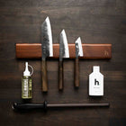Hatsukokoro Kurogane Blue 2 - 3 Knife Set with Magnetic Strip
