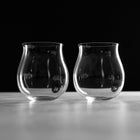 Matsutoku Glass - Burgundy Stemless Wine Glass Pair