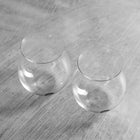 Matsutoku Glass - Burgundy Stemless Wine Glass Pair