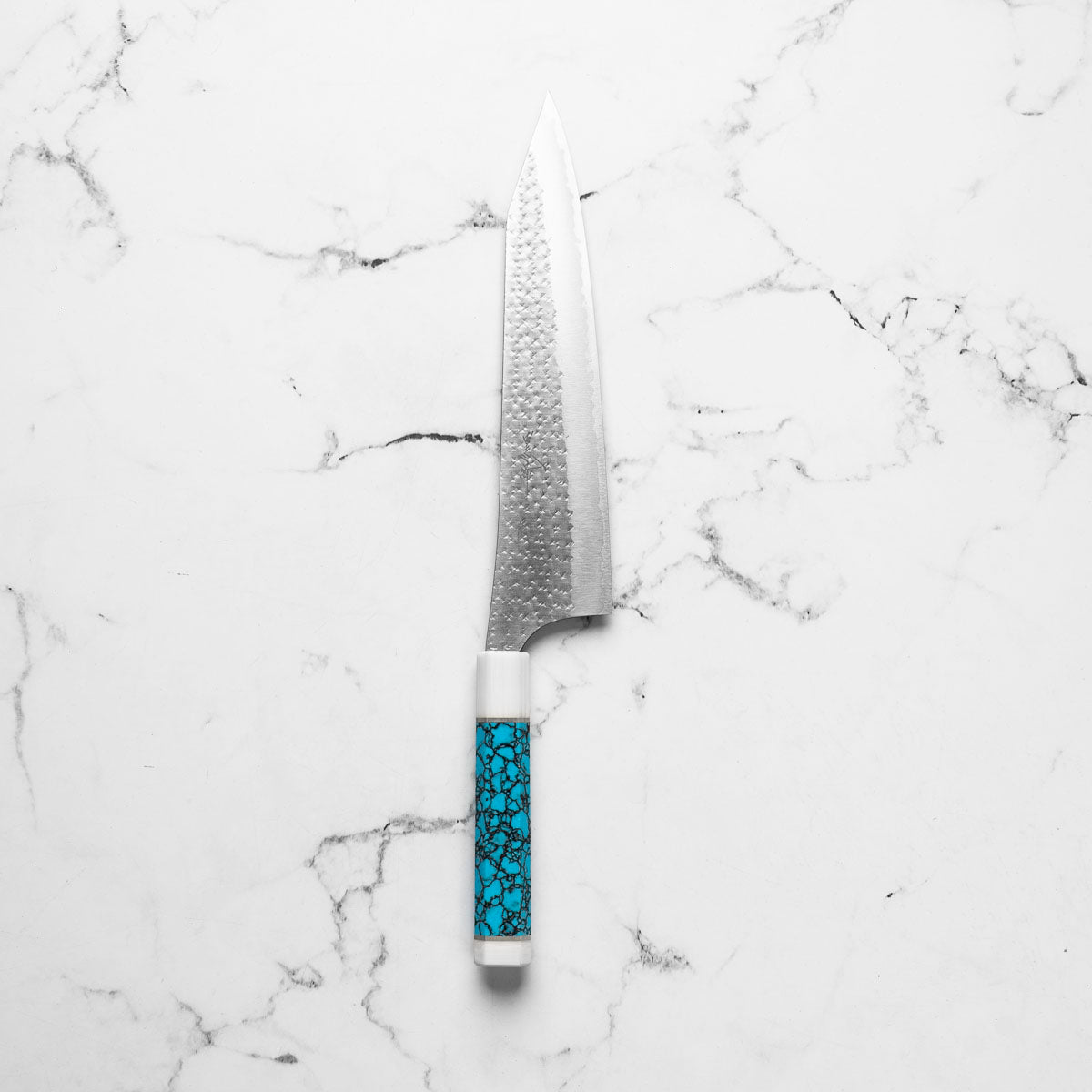 Yu Kurosaki AS Kokusen Ei Gyuto 240mm - Turquoise & White