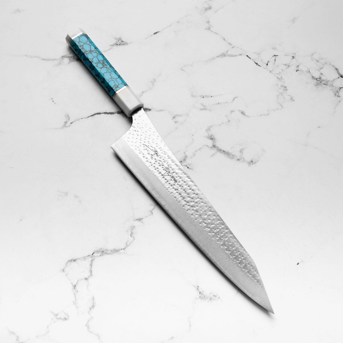 Yu Kurosaki AS Kokusen Ei Gyuto 270mm - Turquoise & White