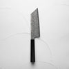 Nigara Hamono SG2 Raindrop Damascus Kiritsuke Nakiri 180mm - Ebony