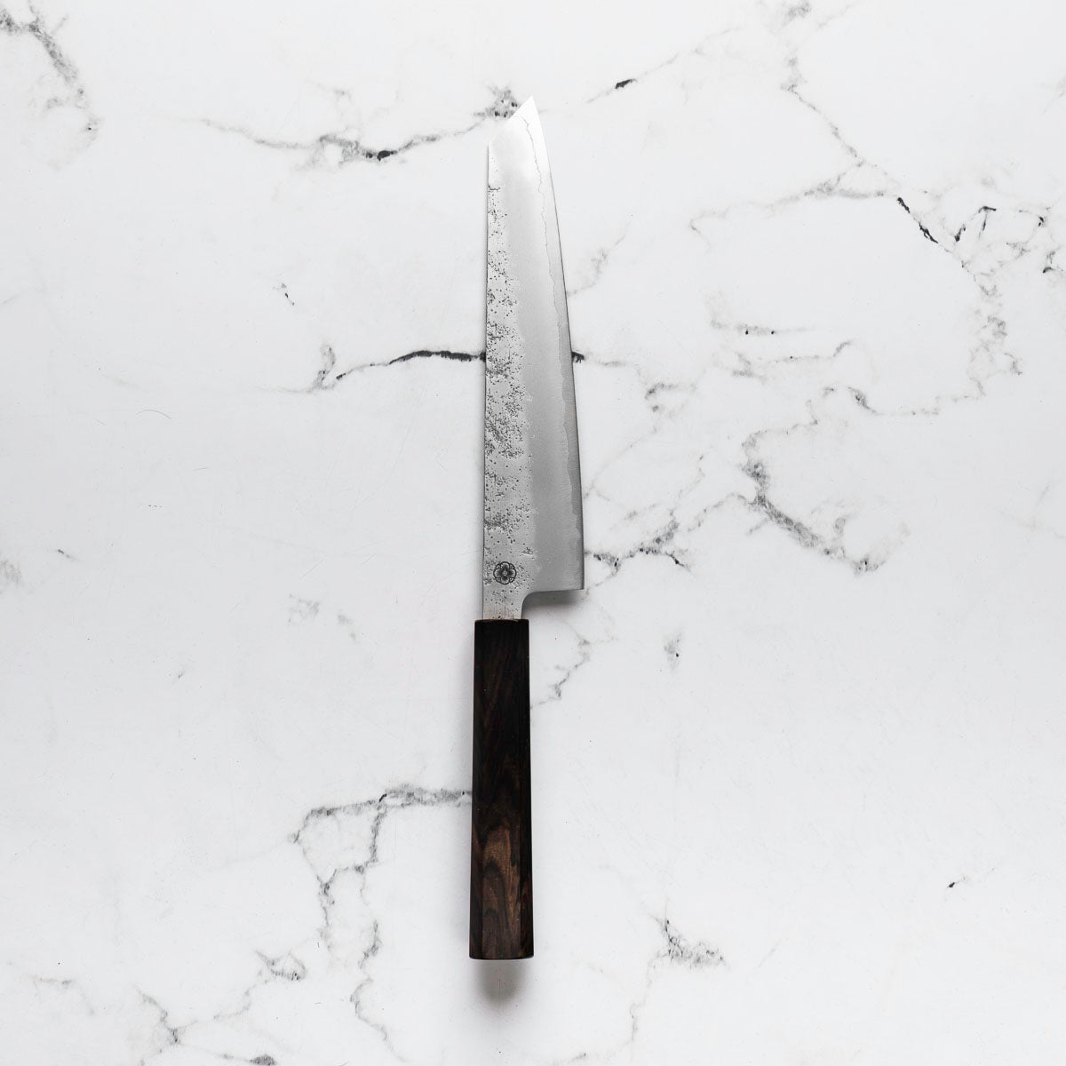 Hajimaru Ginsan Nashiji Kiritsuke Gyuto 205mm - Mono Ebony
