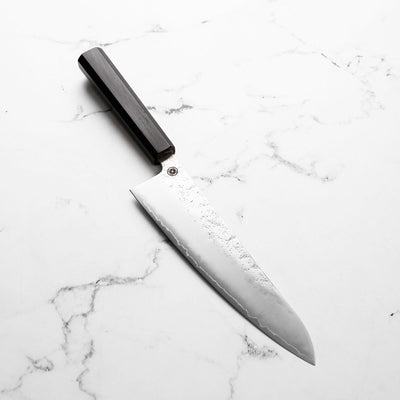 Hajimaru Ginsan Nashiji Gyuto 210mm - Mono Ebony