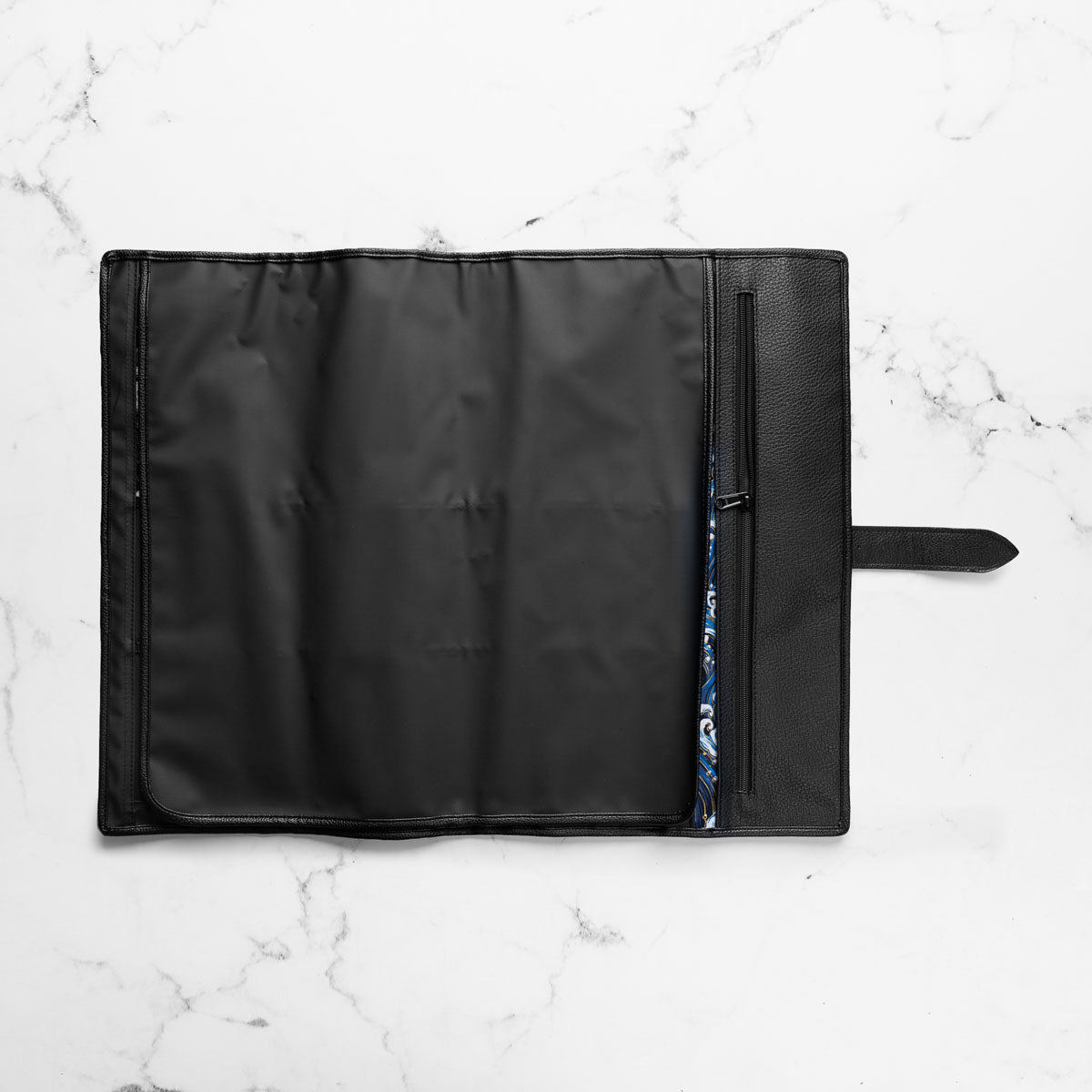 Porter 7 Pocket Polymer Leather Trim Knife Roll - Blue Liner