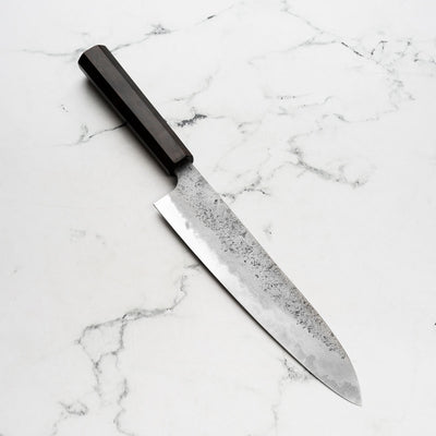 Hatsukokoro Ryusui (Unbranded) Blue 2 Damascus Gyuto 240mm - Ebony