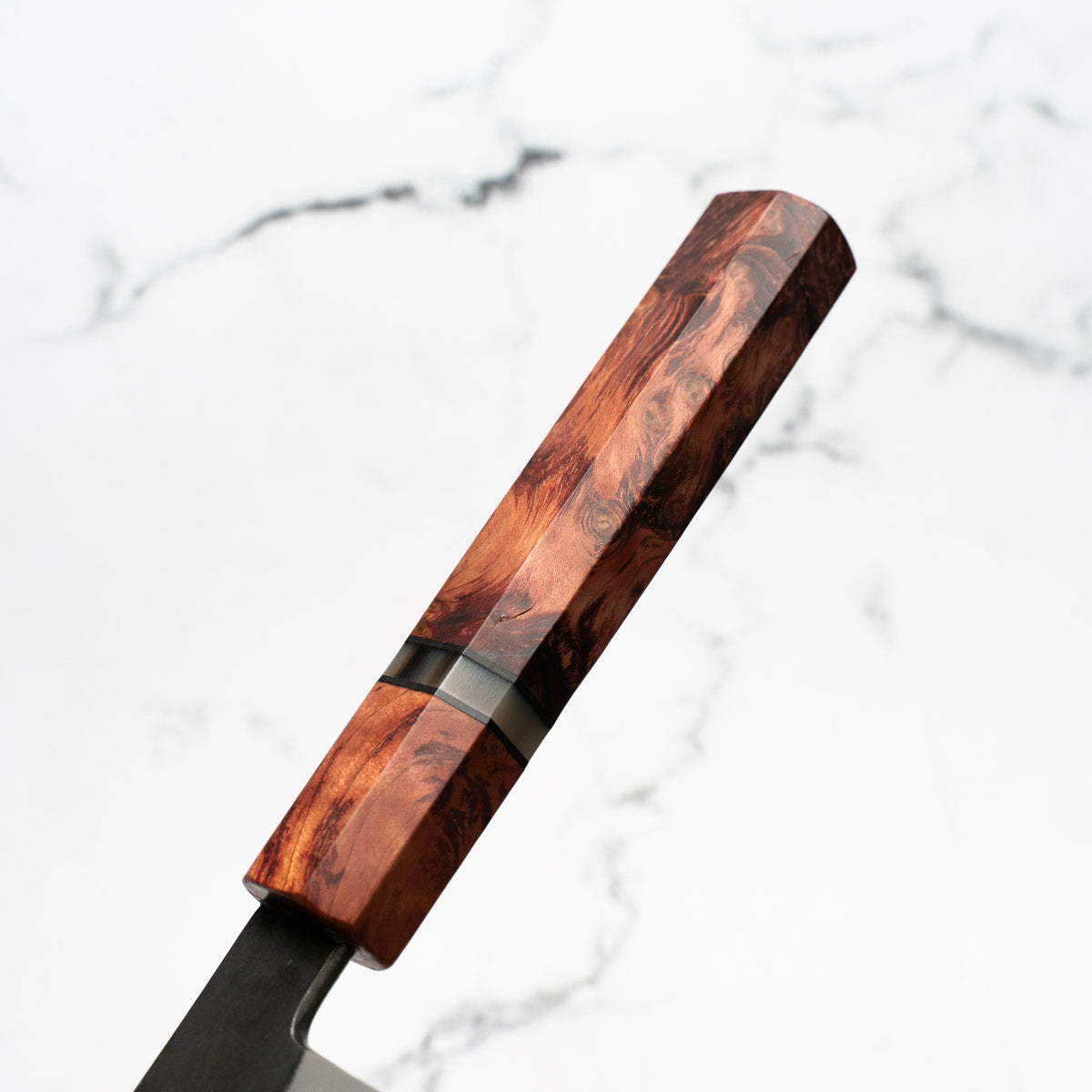 Mutsumi Hinoura Ajikataya White 2 SS Clad Petty 135mm - Resin (Red)